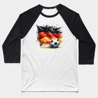 Soccer Ball Football Germany Deutschland Flag Men Women Kid Baseball T-Shirt